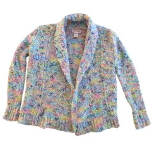 Cat & Jack Colorful Knit Cardigan Sweater Size XS 4-5